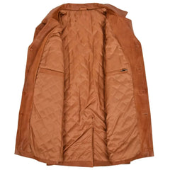 Men's Genuine Tan Leather Reefer