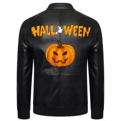 Men’s Halloween Black Leather Jacket