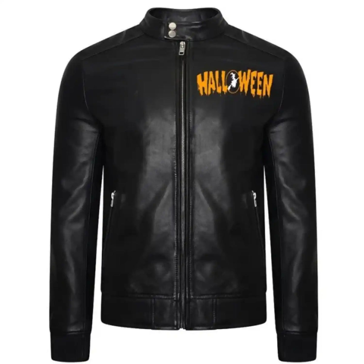 Men’s Halloween Black Leather Jacket