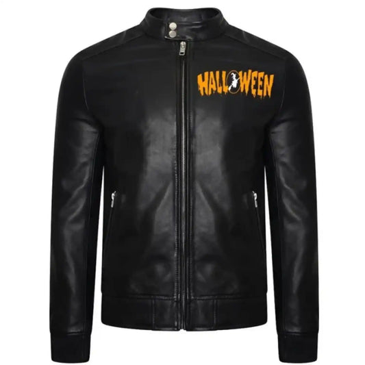 Men’s Halloween Black Leather Jacket