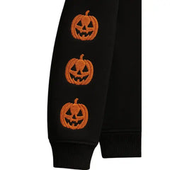 Men’s Halloween Pumpkin Embroidered Bomber Jacket