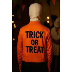 Men’s Halloween Pumpkin Face Orange Jacket