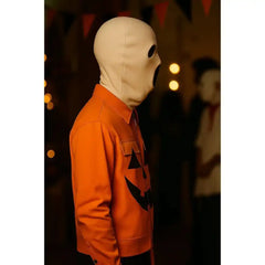 Men’s Halloween Pumpkin Face Orange Jacket