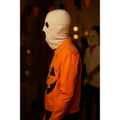 Men’s Halloween Pumpkin Face Orange Jacket