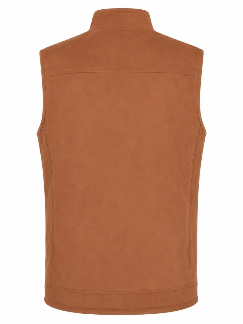 Men's Handmade Leather Brown Vest