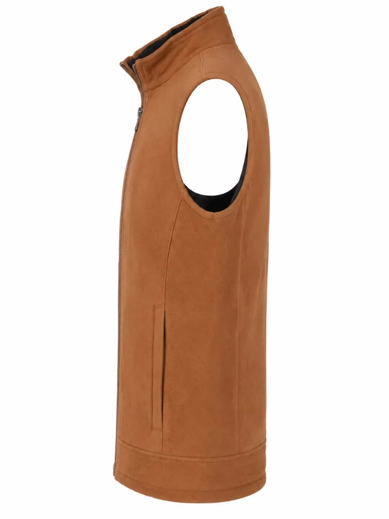 Men's Handmade Leather Brown Vest