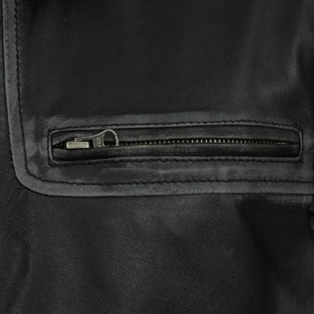 Men’s Modern Black Leather Jacket