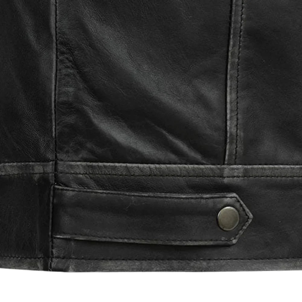 Men’s Modern Black Leather Jacket