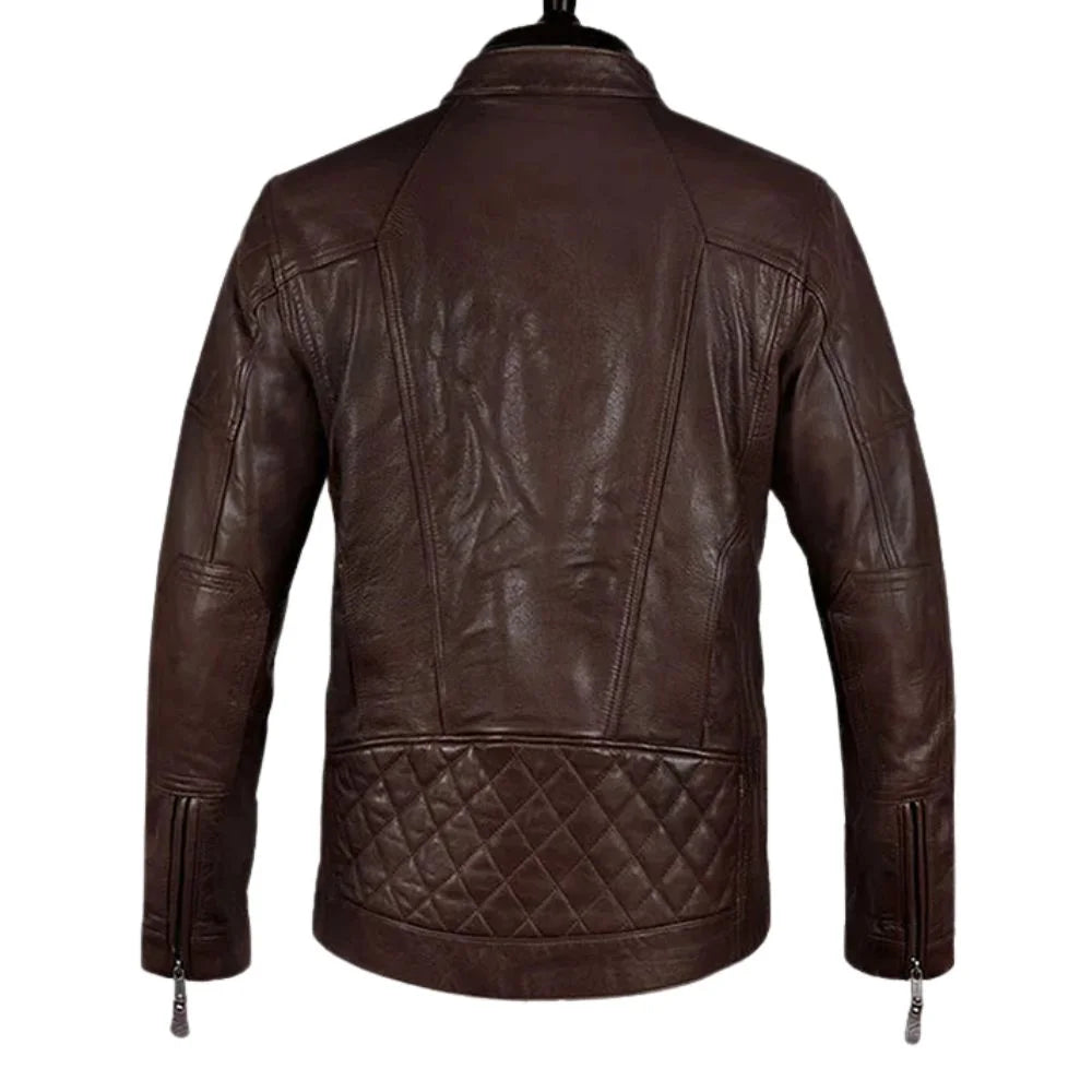 Men’s Modern Dark Brown Leather Jacket