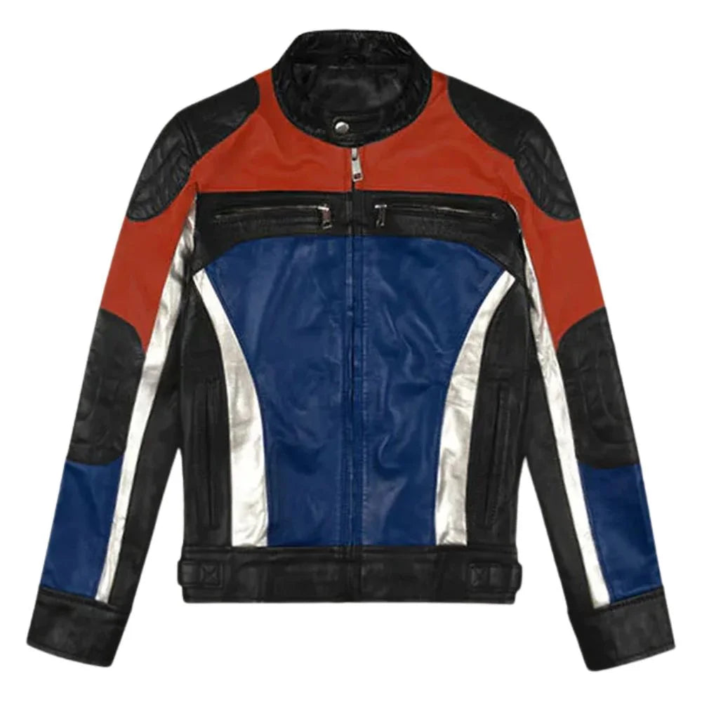 Men’s Multi-Color Leather Jacket