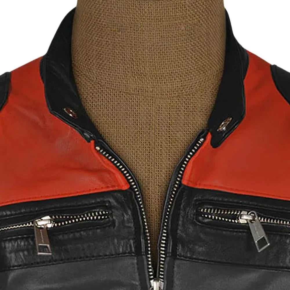 Men’s Multi-Color Leather Jacket