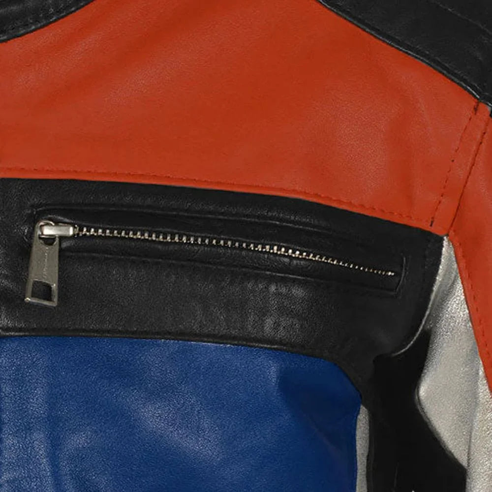 Men’s Multi-Color Leather Jacket