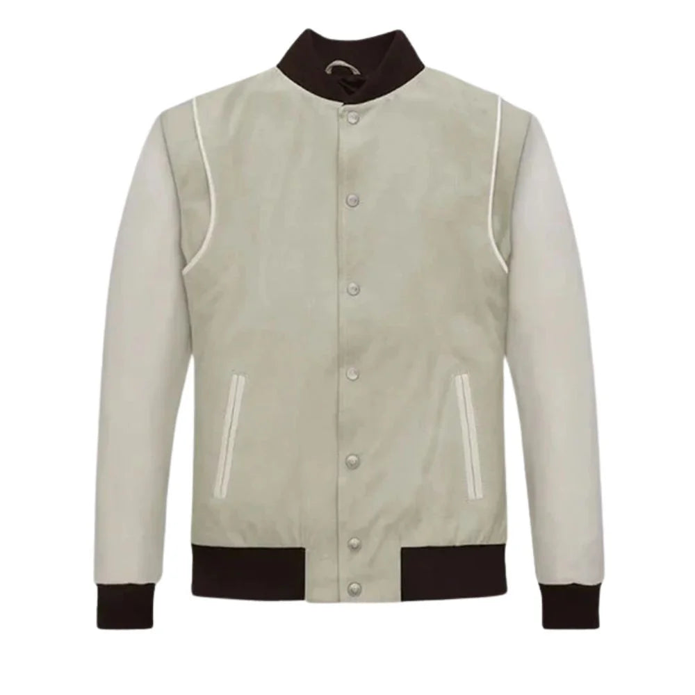 Men’s Off-White Varsity Leather Jacket