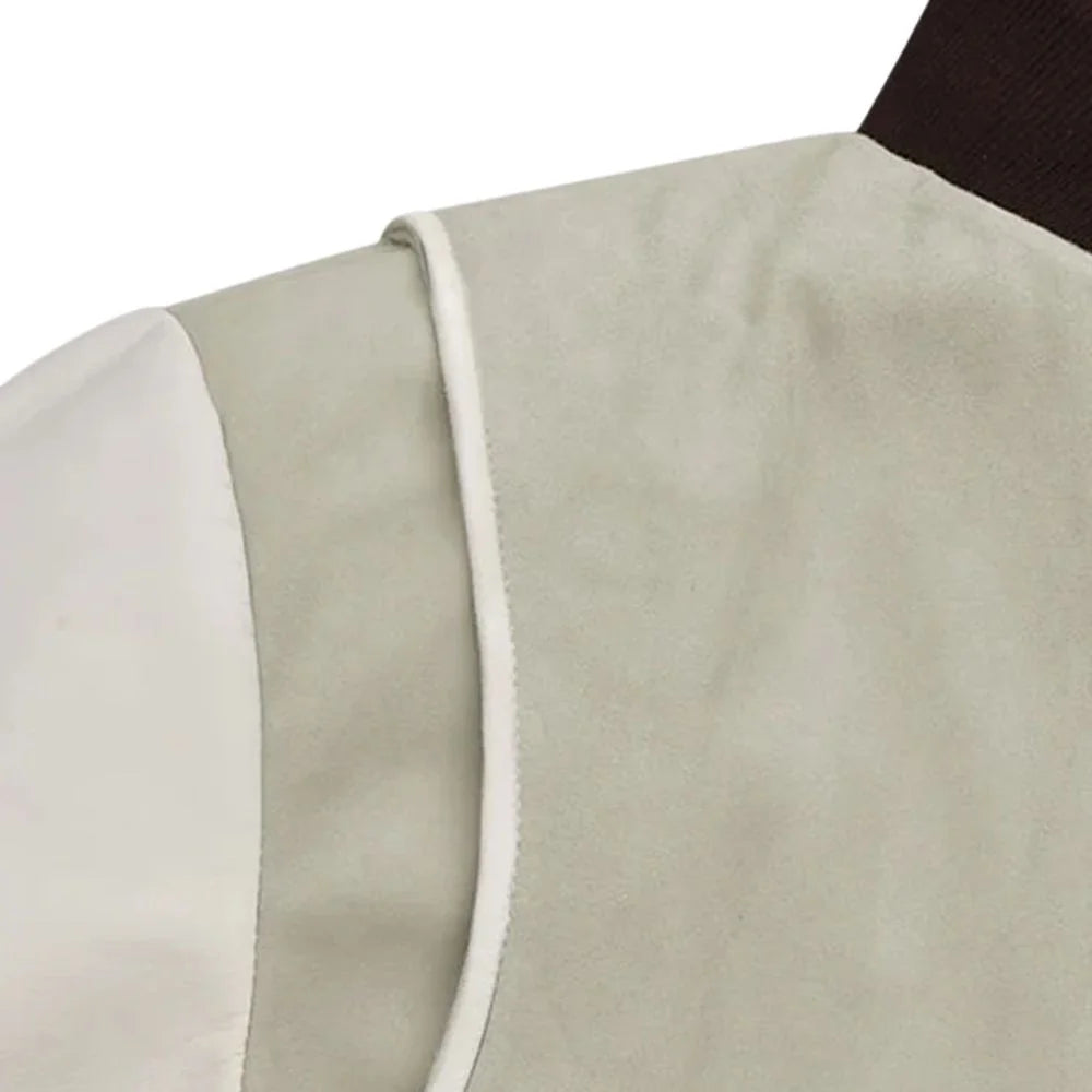 Men’s Off-White Varsity Leather Jacket