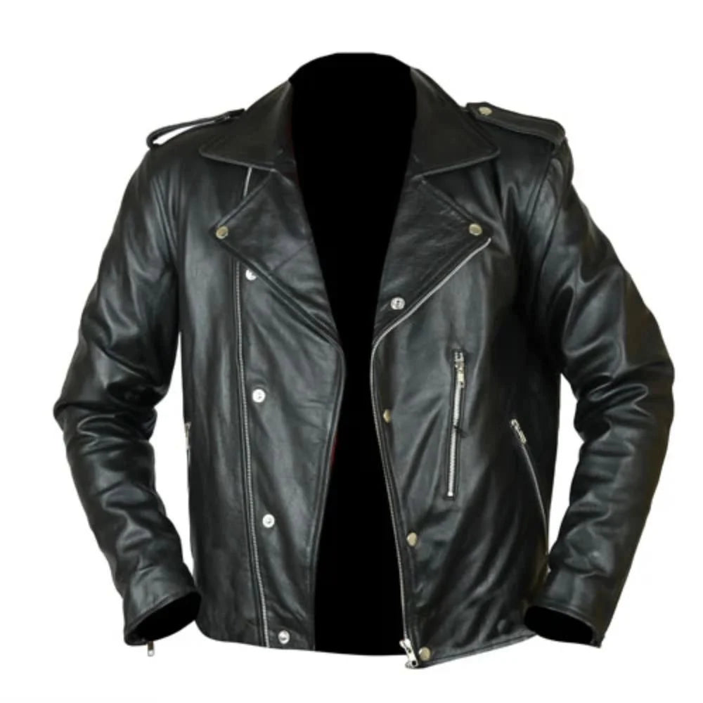 Men's Premium Black Leather Jacket
