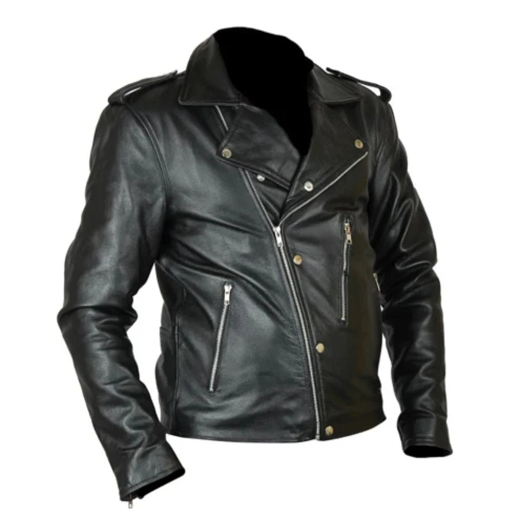 Men's Premium Black Leather Jacket