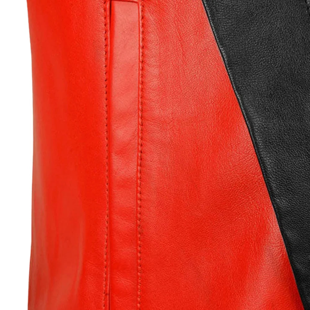 Men’s Red Thriller Inspired Leather Jacket