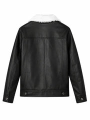 Men’s Shearling Collar Jacket Back 