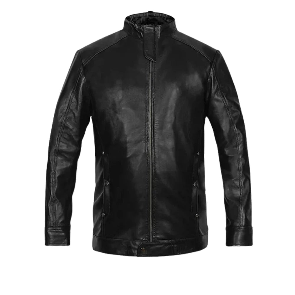 Men’s Stylish Black Leather Jacket