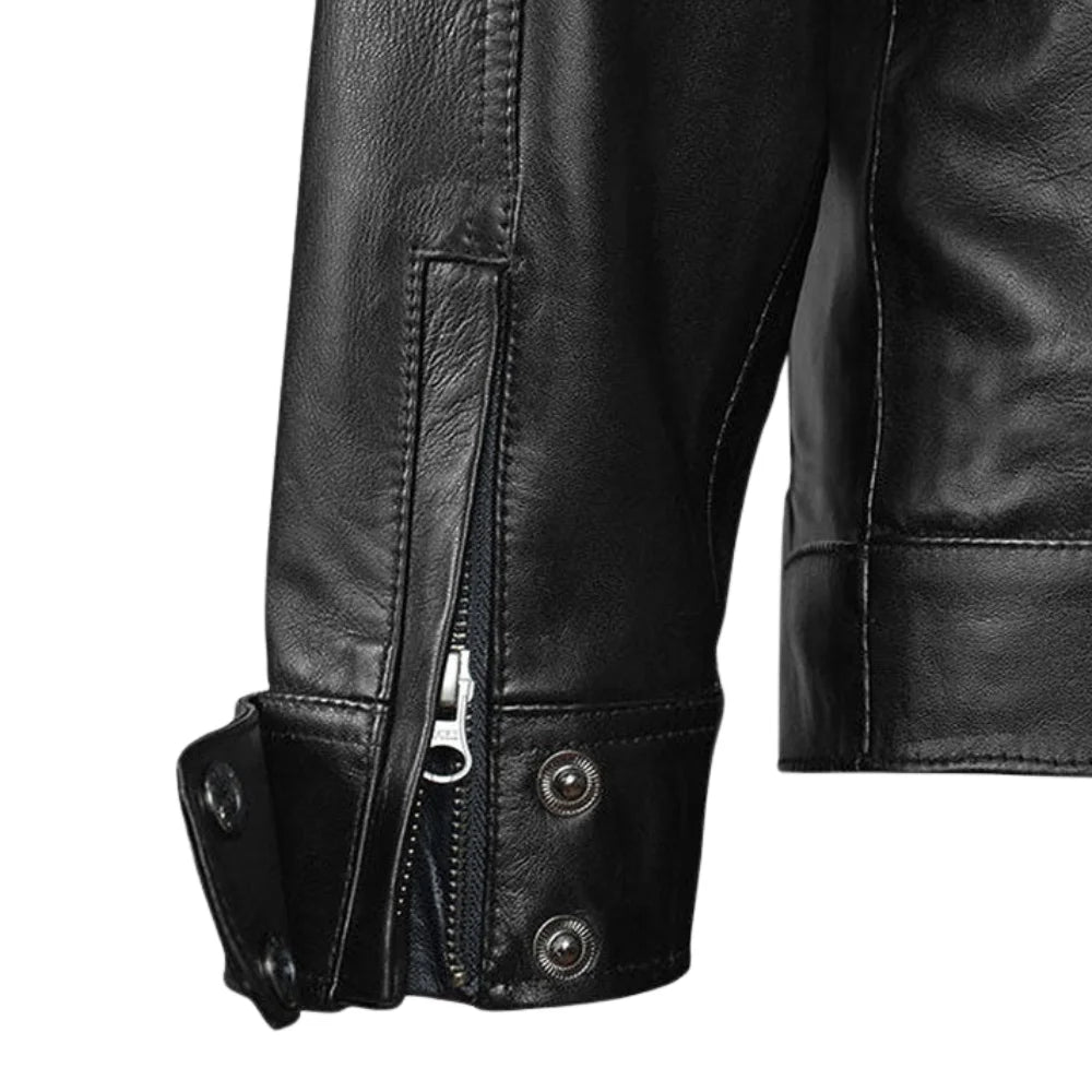 Men’s Stylish Black Leather Jacket
