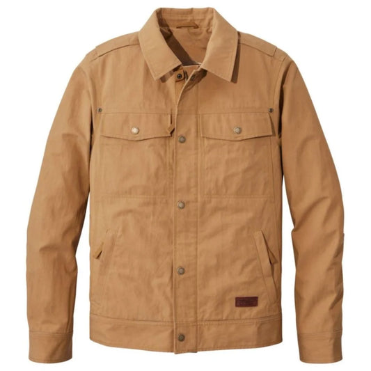 Men’s Tan Cotton Trucker Jacket