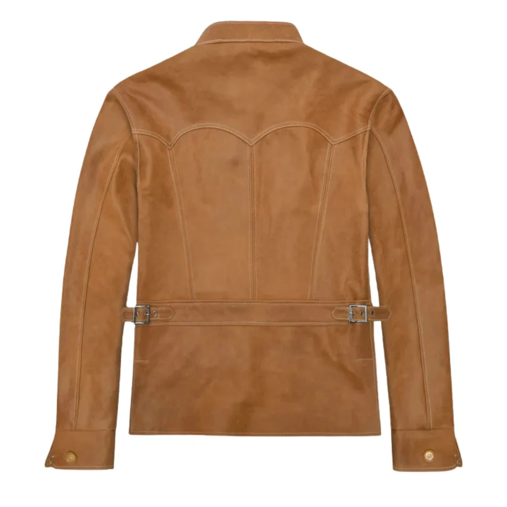 Men’s Tan Modern Leather Jacket