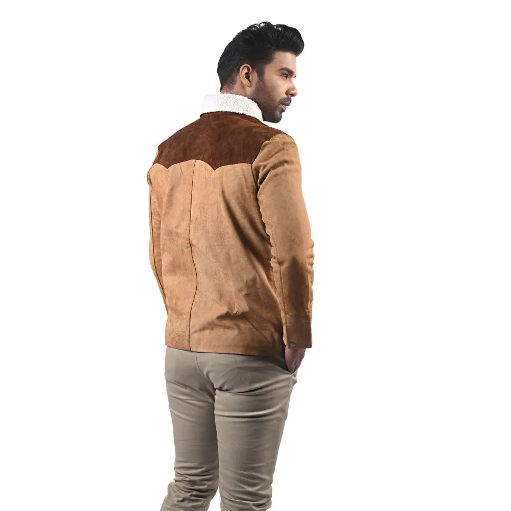 Men’s Tan Shearcrest Leather Jacket