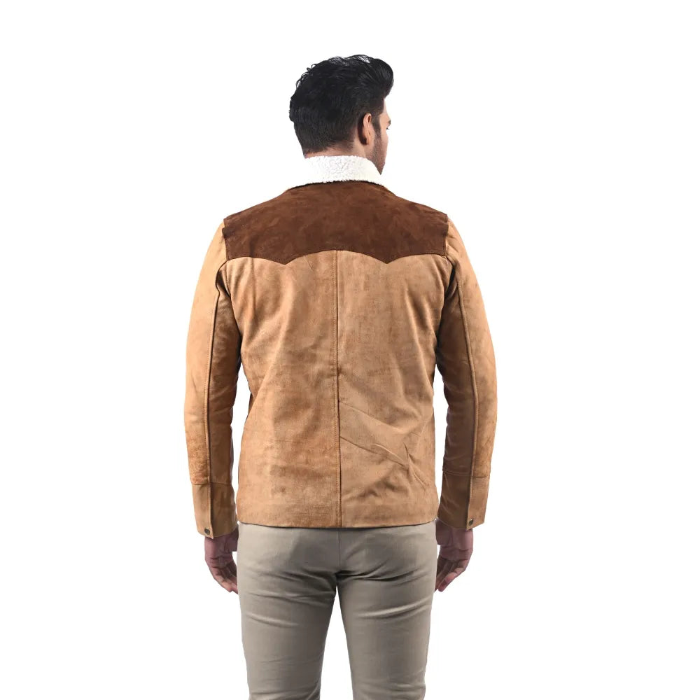 Men’s Tan Shearcrest Leather Jacket
