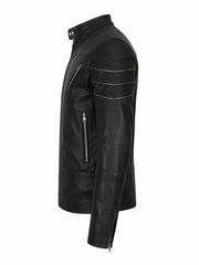 Men’s Winter Leather Jacket Left 