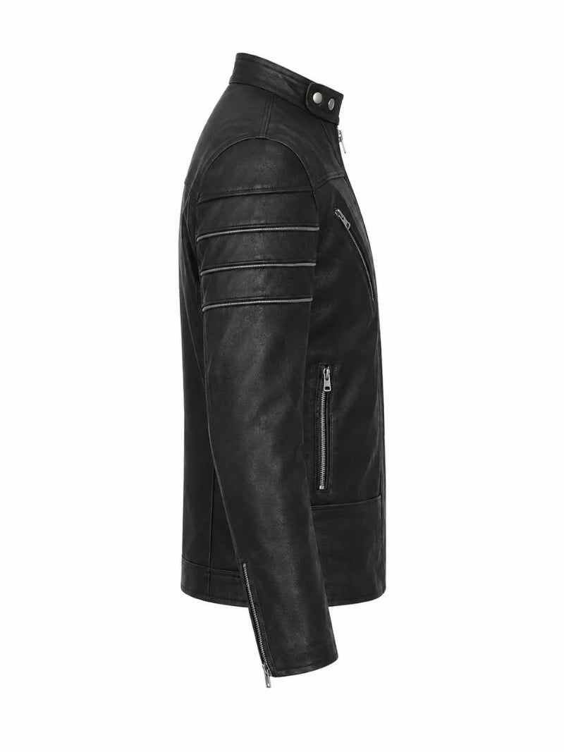 Men’s Winter Leather Jacket Right 