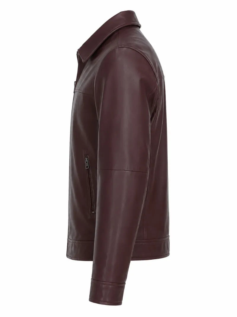 Men's Ashwood Leather Brando Jacket Left 