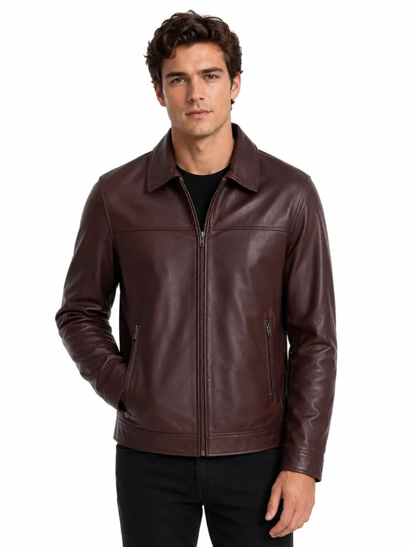 Men's Ashwood Leather Brando Jacket Full