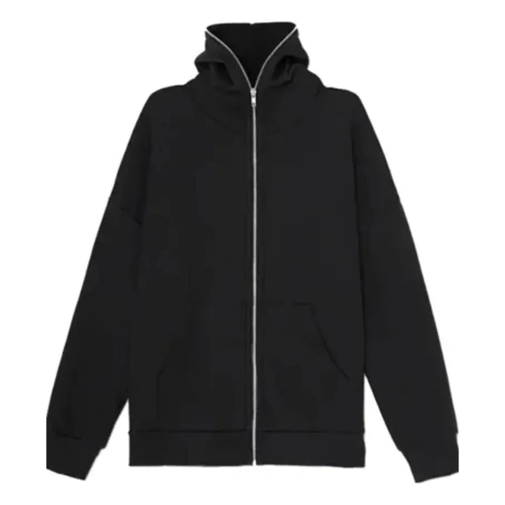 Men's Black Hoodie with Kangaroo Style