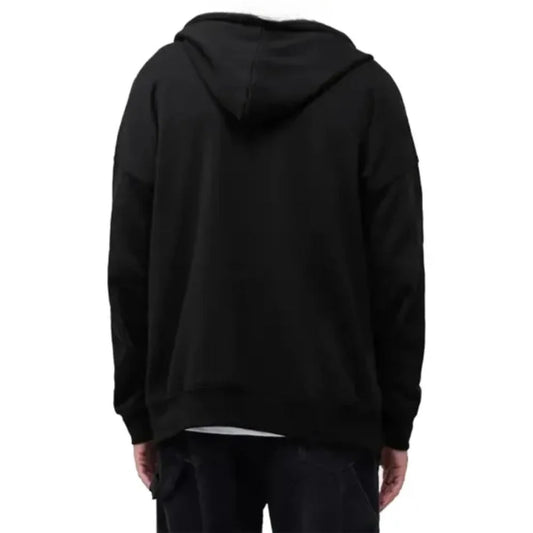 Men's Black Hoodie with Kangaroo Style