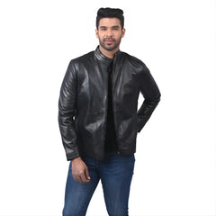 Men’s Black Lornex Leather Jacket