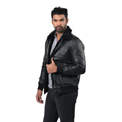 Men’s Black Norvex Leather Jacket