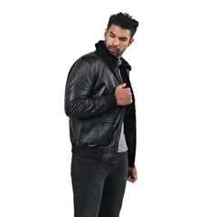 Men’s Black Norvex Leather Jacket