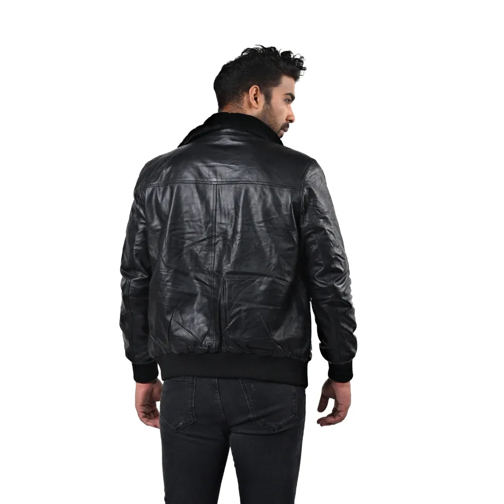 Men’s Black Norvex Leather Jacket