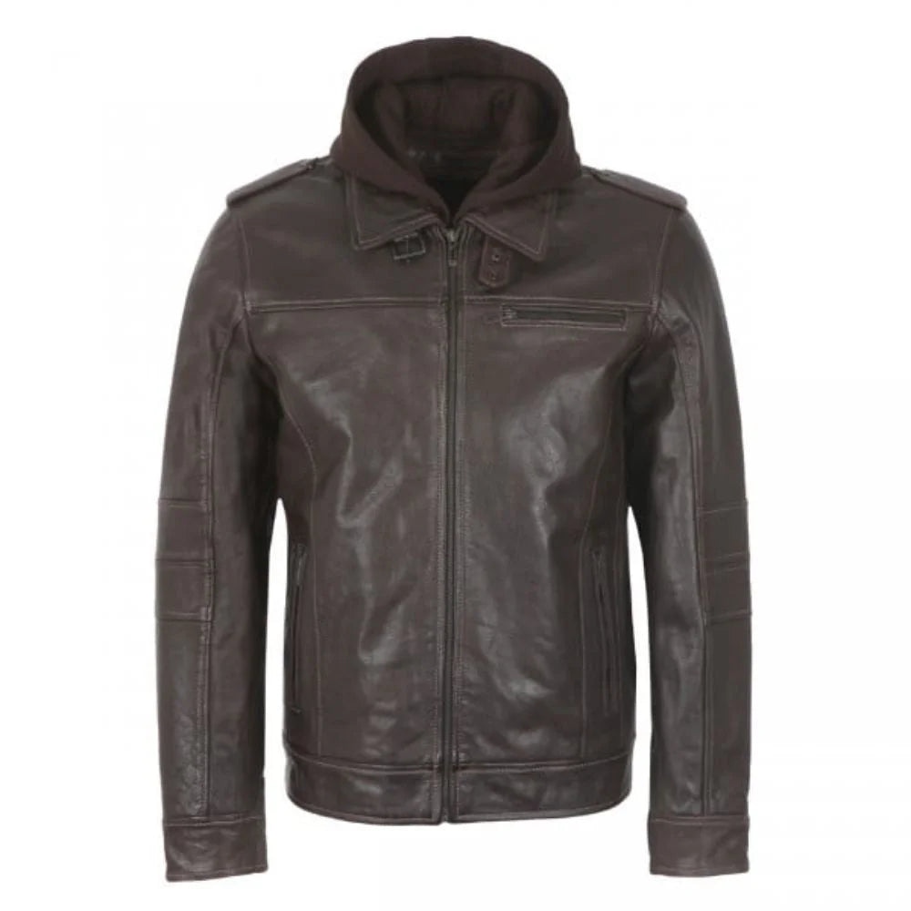Men’s Classic Brown Leather Jacket