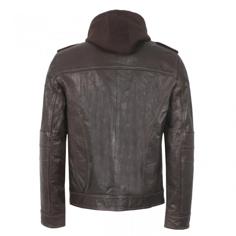 Men’s Classic Brown Leather Jacket
