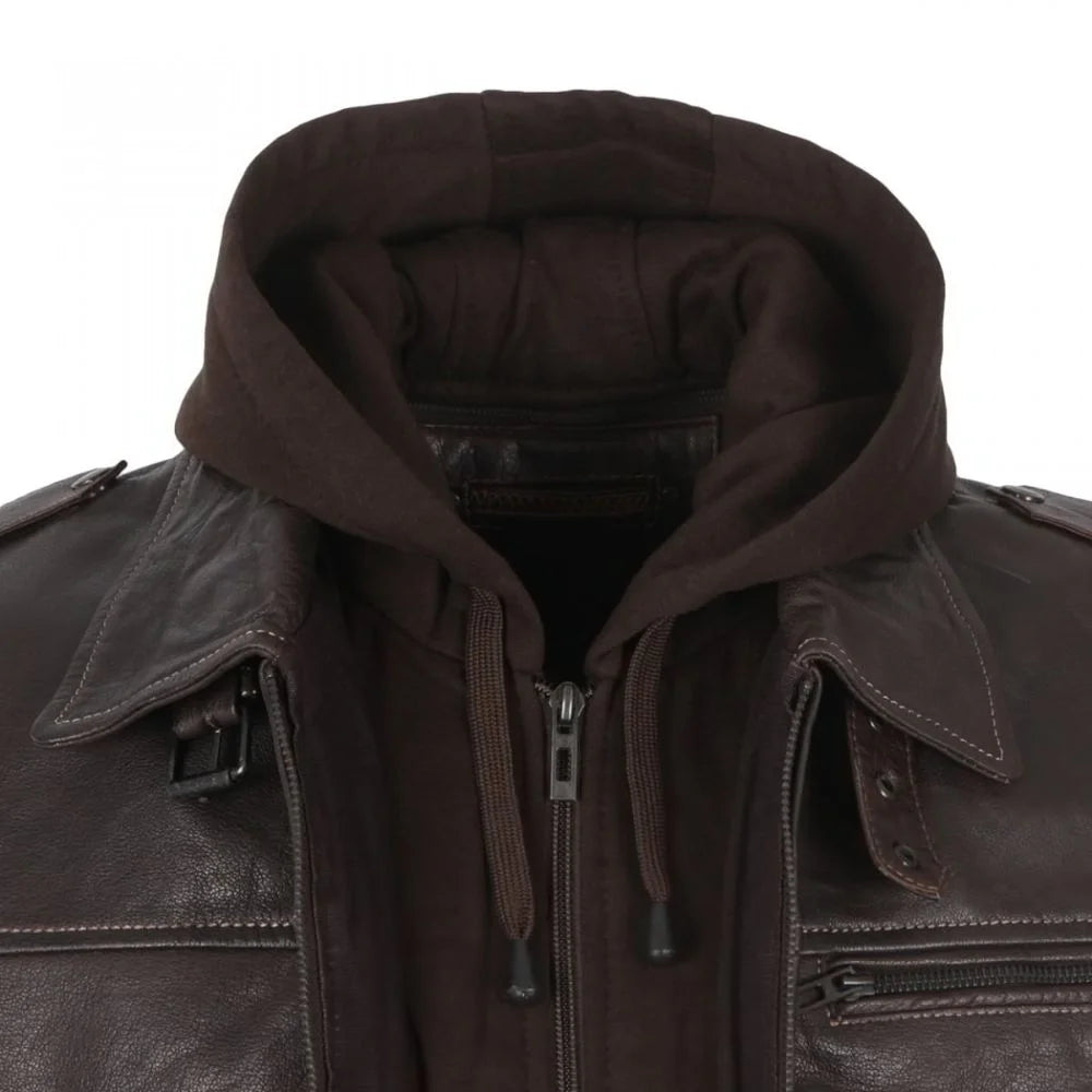 Men’s Classic Brown Leather Jacket
