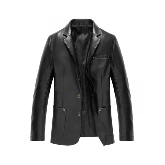 Men's Classic Leather Blazer