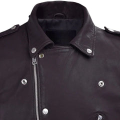 Men’s Dark Purple Leather Jacket