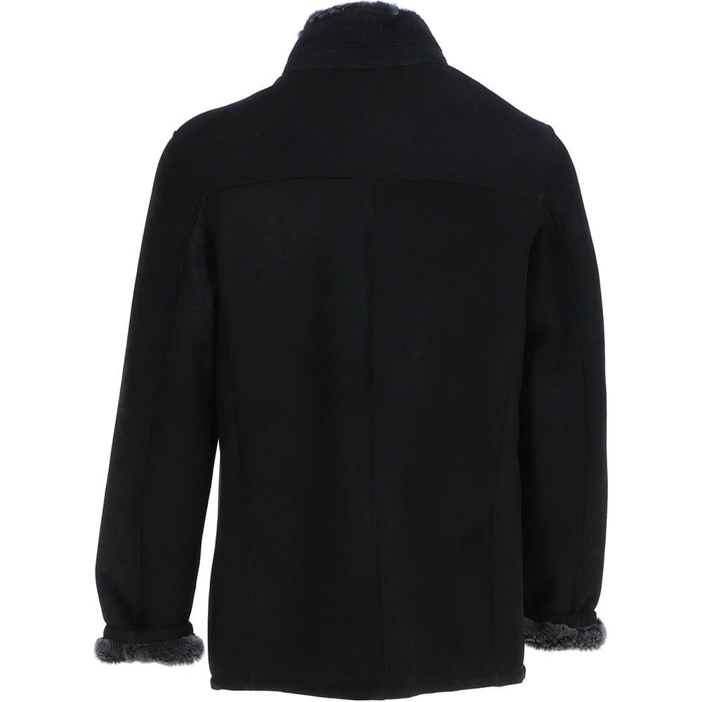 Men’s Wool-Blend Shearling Jacket