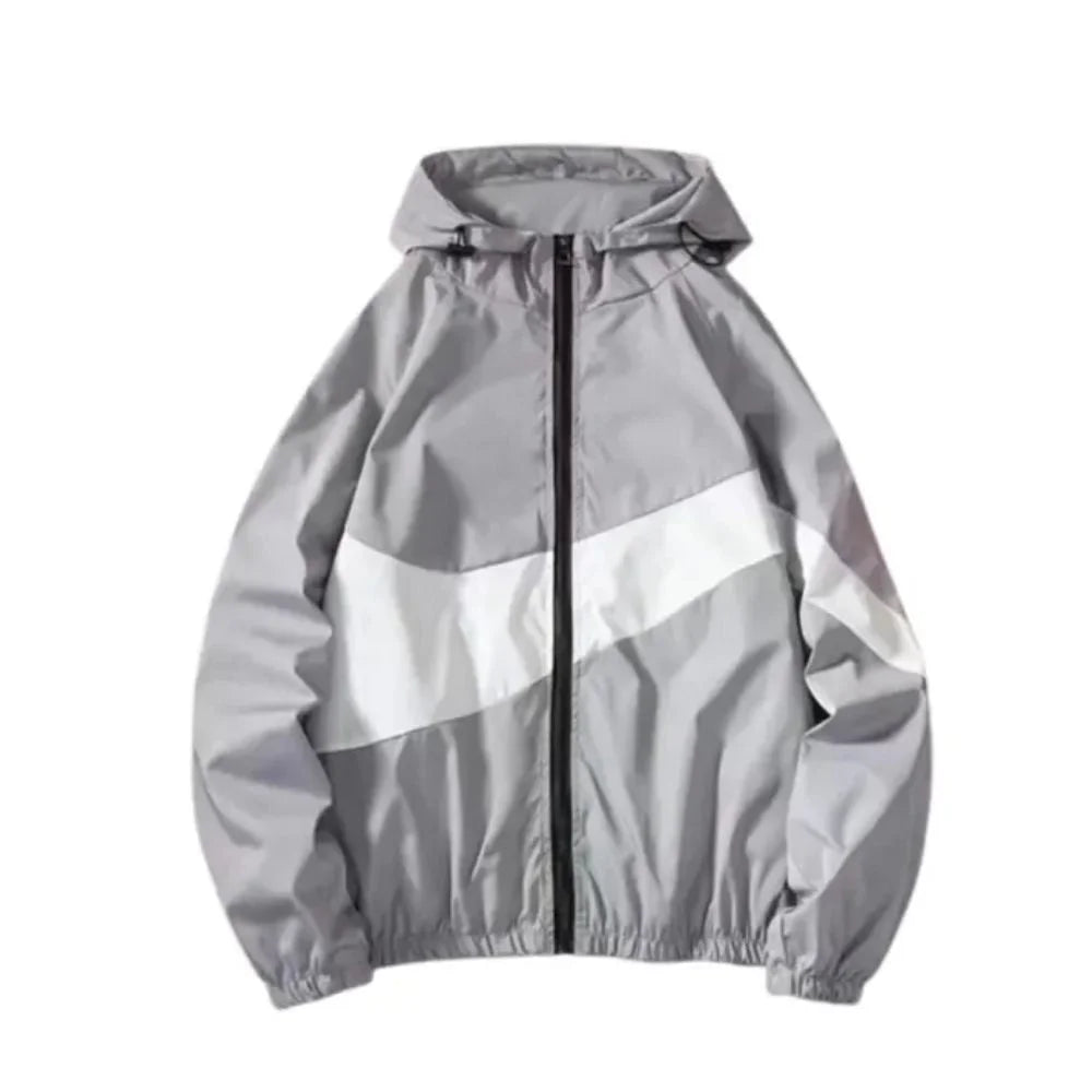 Modern Men's Hooded Windbreaker Jacket