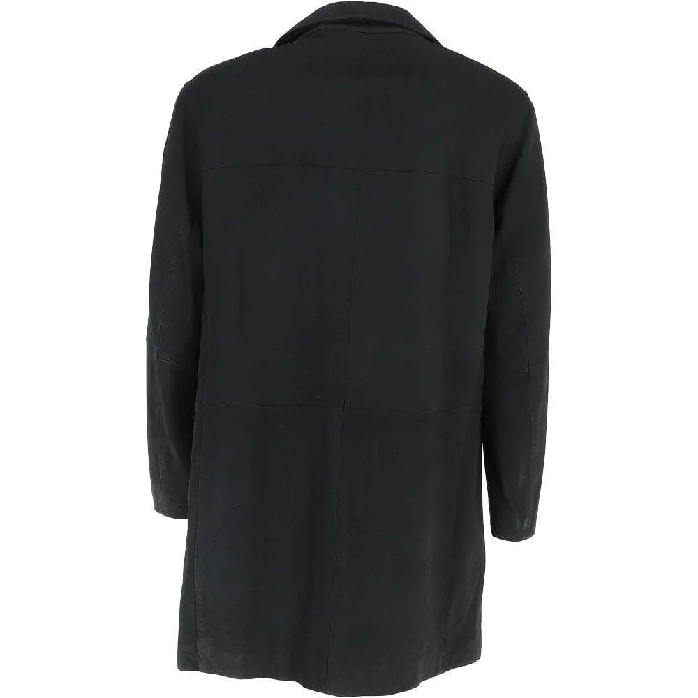 Men’s Black Tailored Wool Overcoat