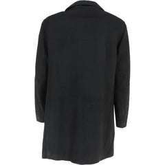 Men’s Black Tailored Wool Overcoat