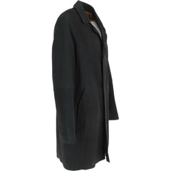 Men’s Black Tailored Wool Overcoat