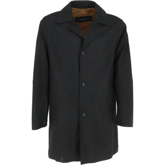 Men’s Black Tailored Wool Overcoat