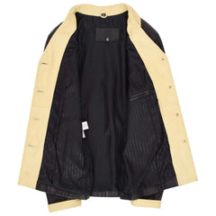 Women Black Leather Office Jacket